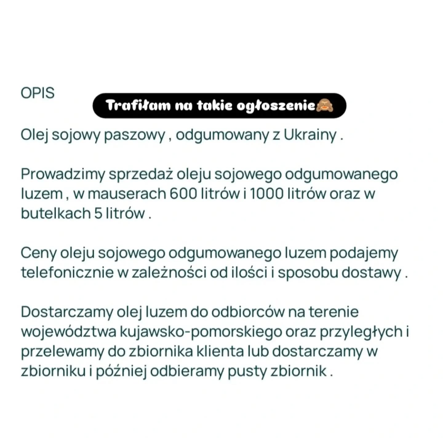 Czy zastanawiałeś się kiedyś, dlaczego do paszy dla zwierząt dodaje się olej sojowy?