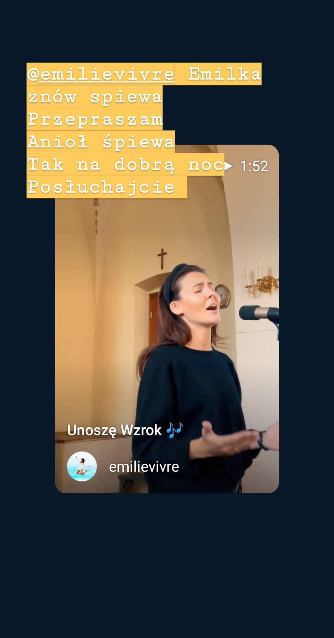 @emilievivre Emilka znów spiewa
