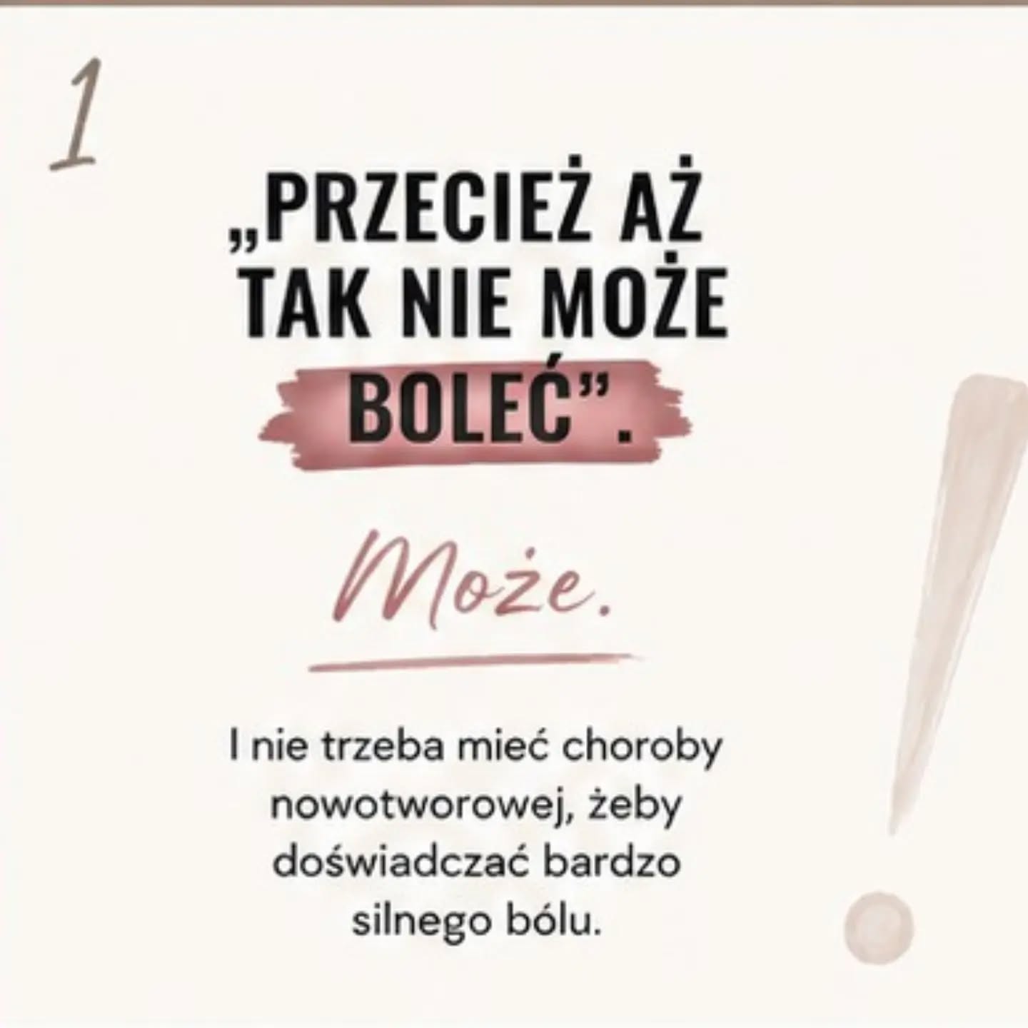 Ból jest jednym z tych objawów, których nie możemy zmierzyć za drugiego człowieka.