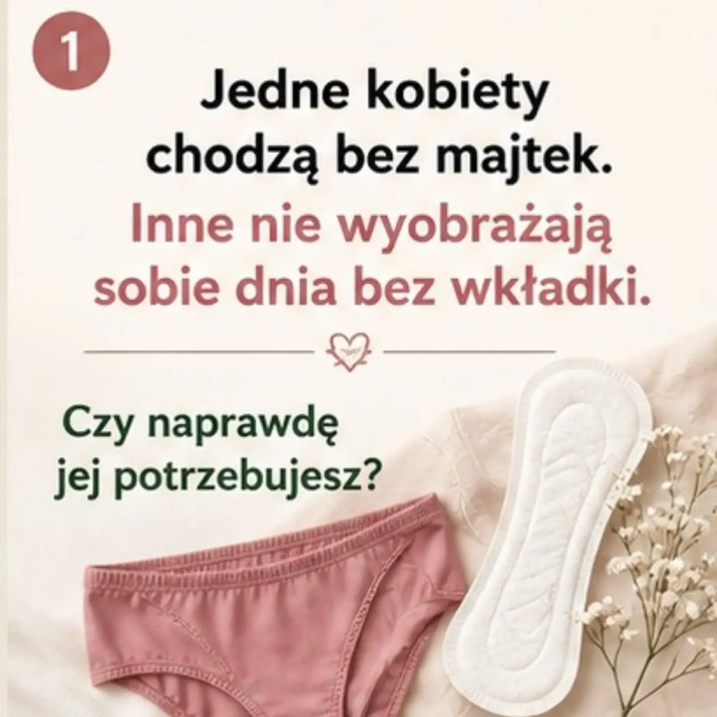 Czy każda kobieta, która codziennie nosi wkładki, ma nietrzymanie moczu? Oczywiście, że nie. Ale…