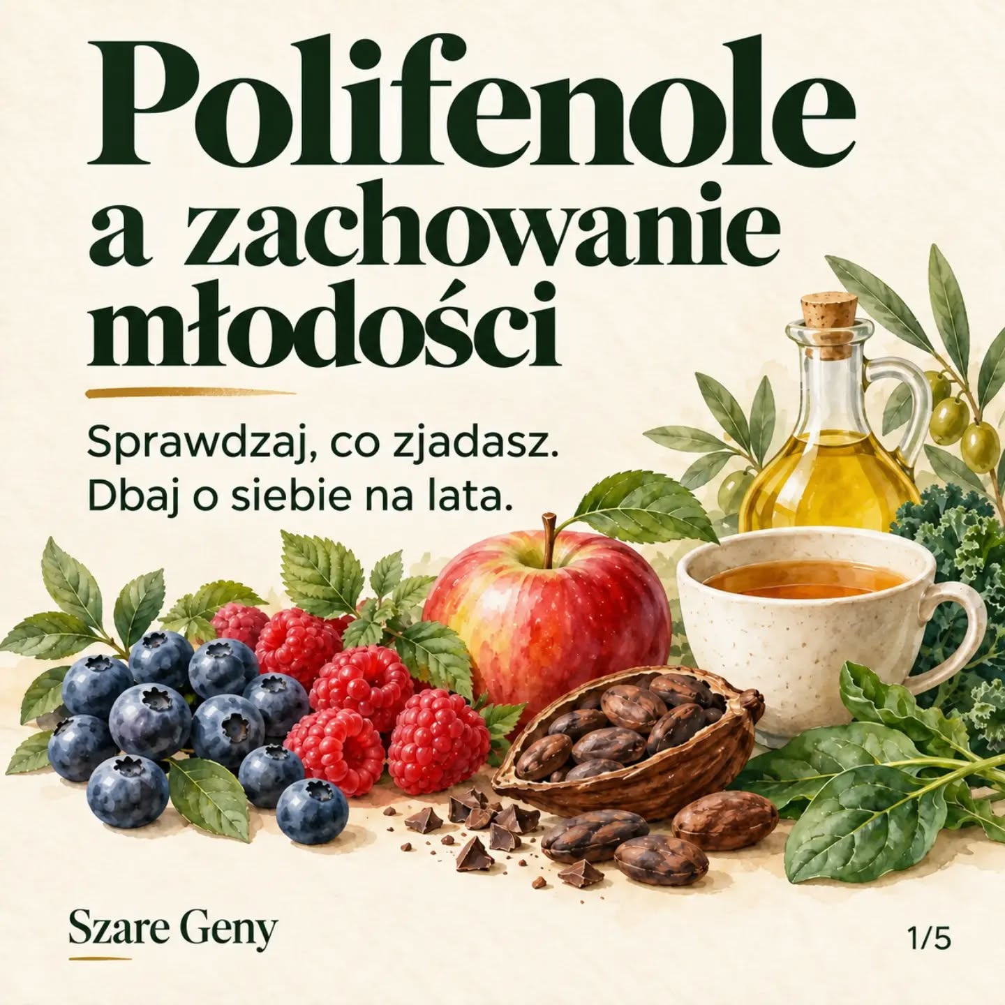 🌿 Czy to, co jesz, ma znaczenie dla starzenia się komórek?