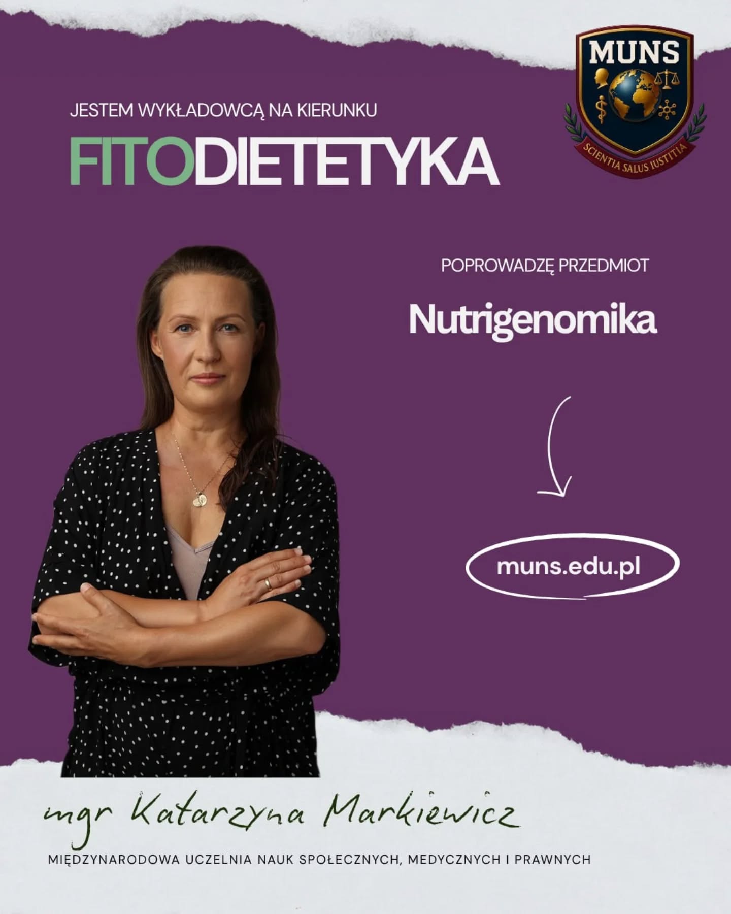 Już wkrótce poprowadzę zajęcia z nutrigenomiki—na uniwersytecie @munsuniversity dziedziny, która łączy genetykę, biochemię i…